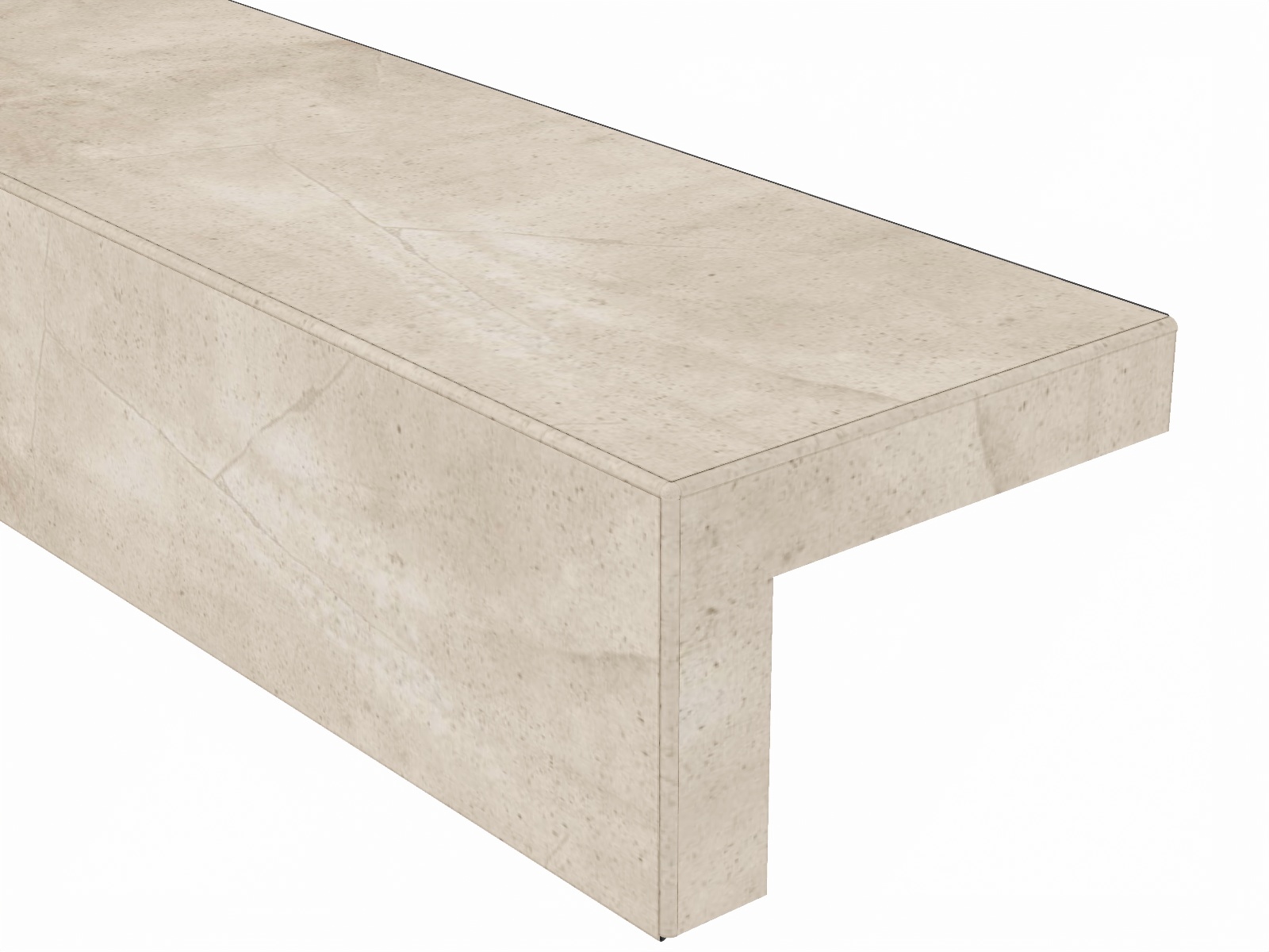 Ohnuty dilec BUKOMA Travertine - predni a pravy